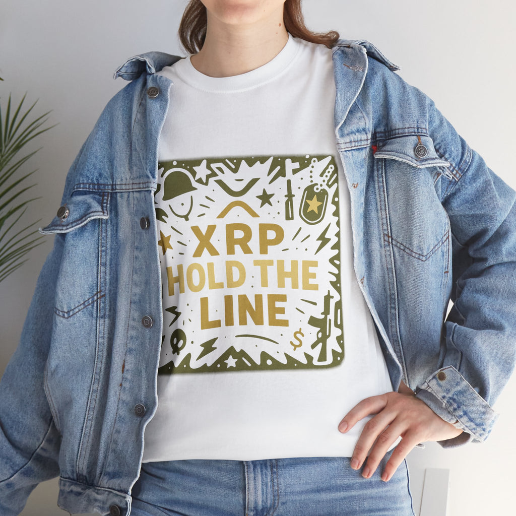 T-Shirt — XRP Hold The Line Crypto Graphic Tee