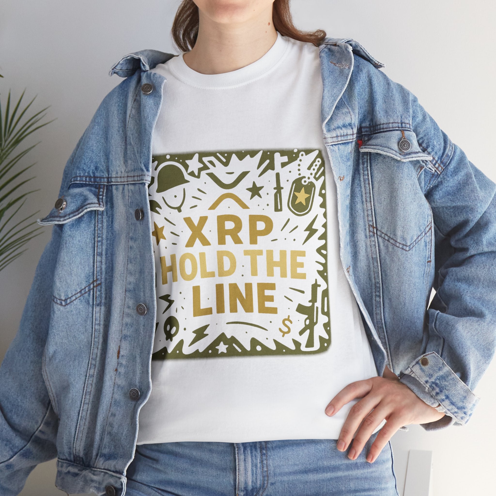 T-Shirt — XRP Hold The Line Crypto Graphic Tee