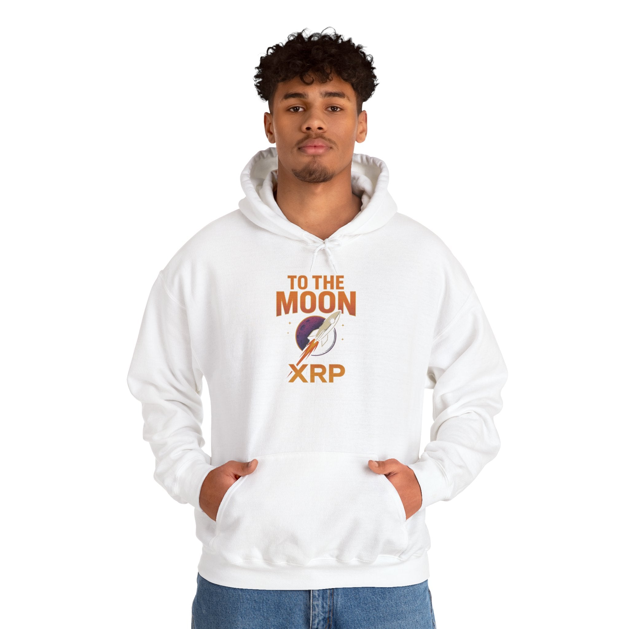 XRP To The Moon Hoodie — Crypto Investor Graphic Sweatshirt