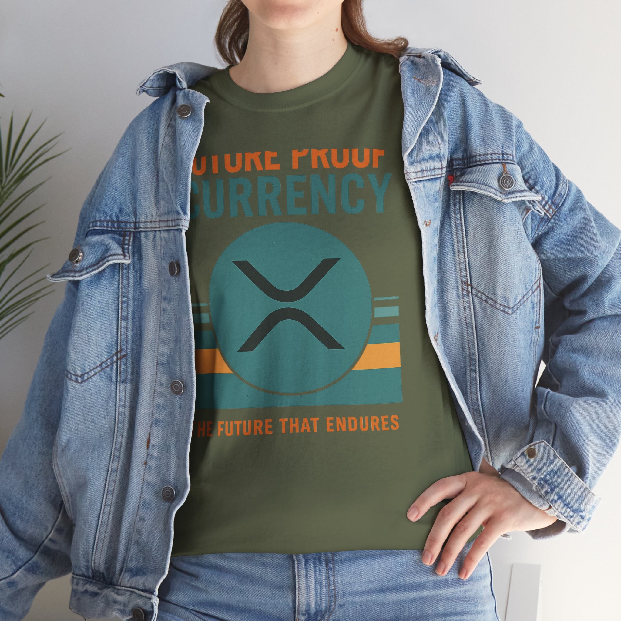 RIPPLE XRP 'Future Proof Currency' Graphic Tee — Crypto Retro Logo Shirt