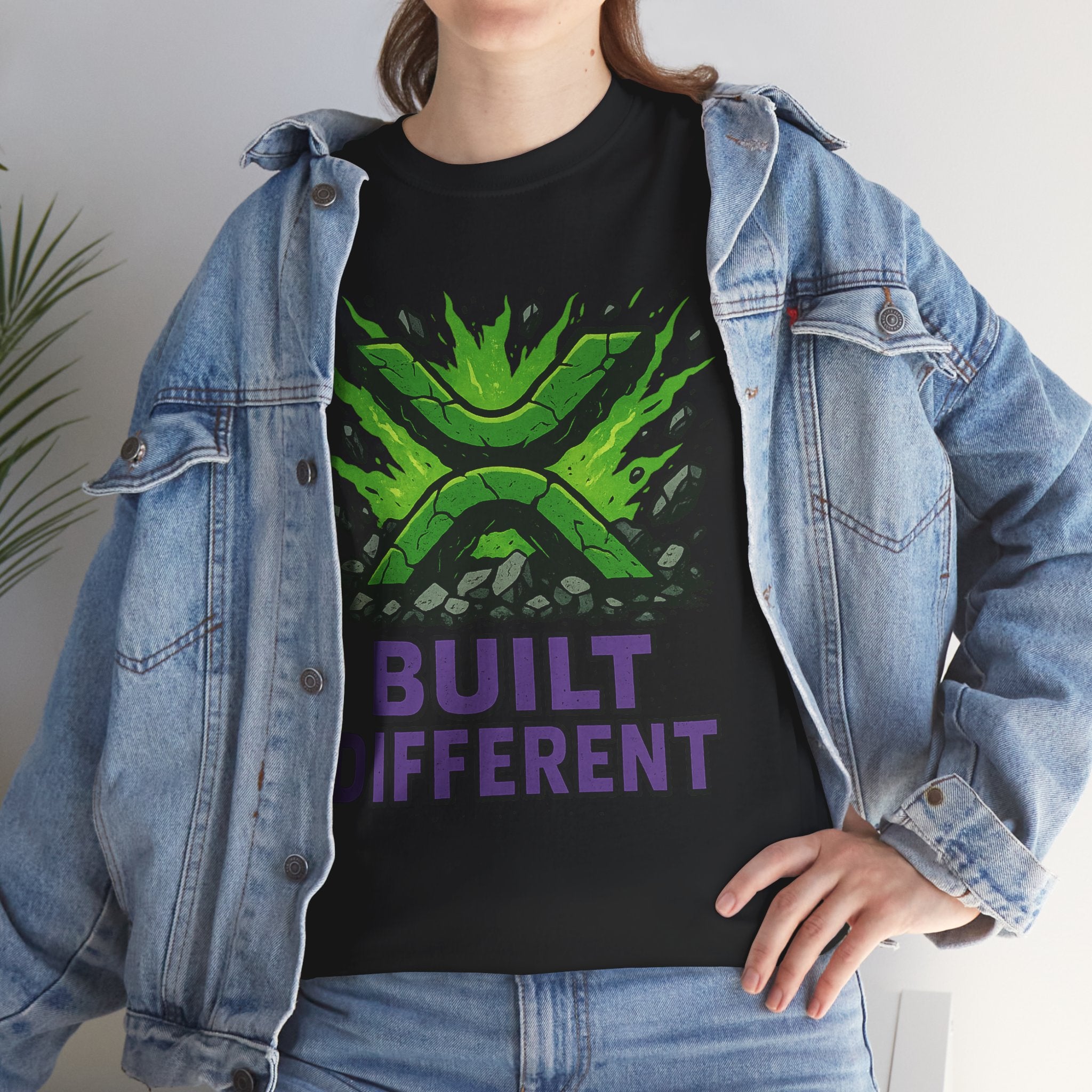 Built Different T-Shirt — Green Gamer Logo Tee