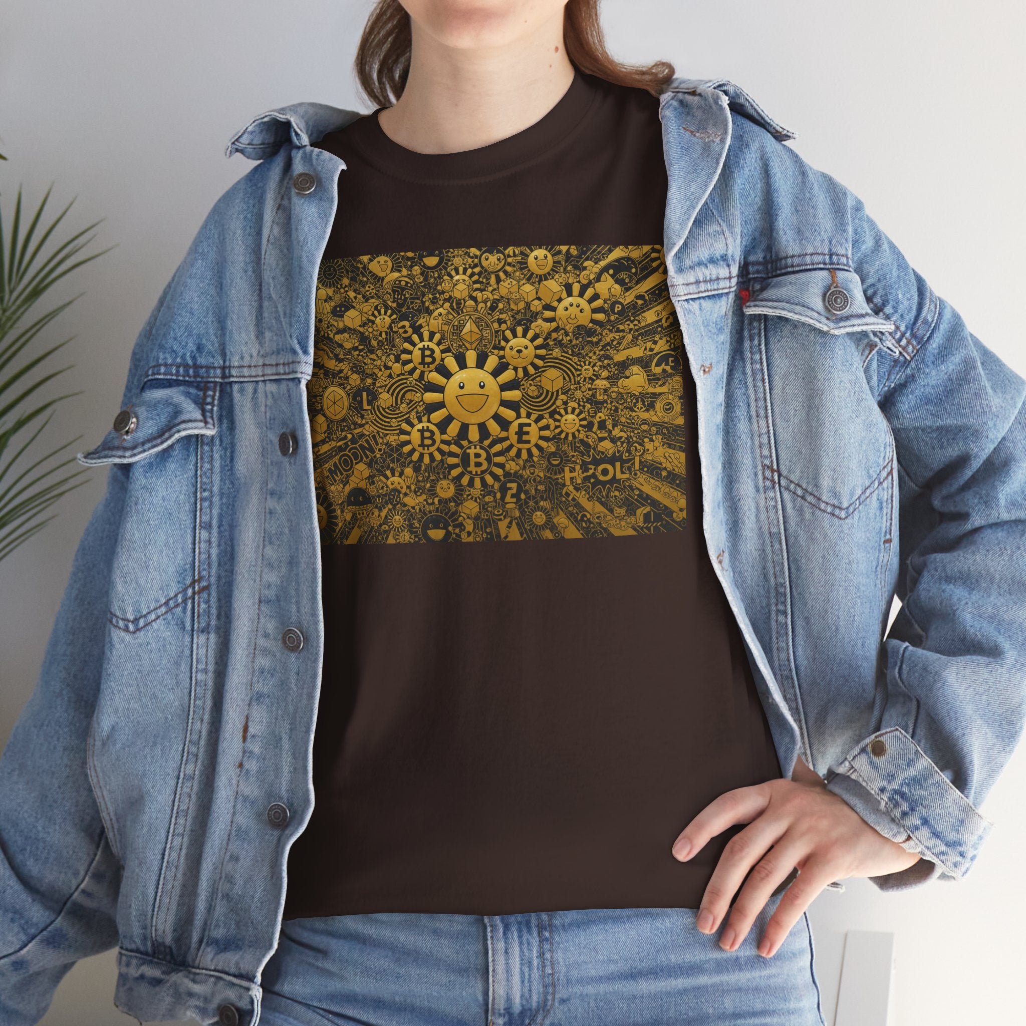 Sunflower Burst T‑Shirt — Golden Sunflower Pattern Tee