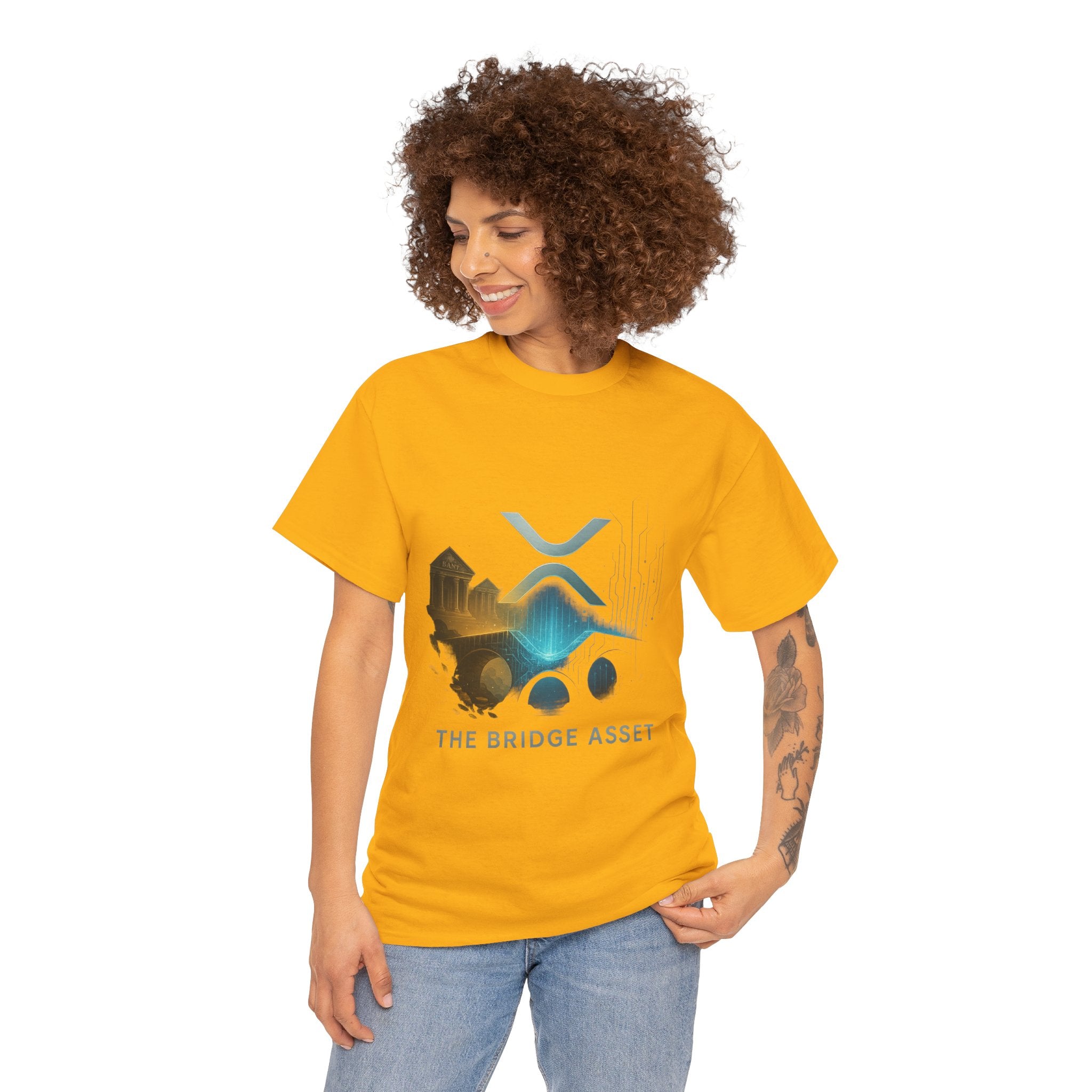 Ripple XRP Crypto Tee — 'The Bridge Asset' Logo T-Shirt