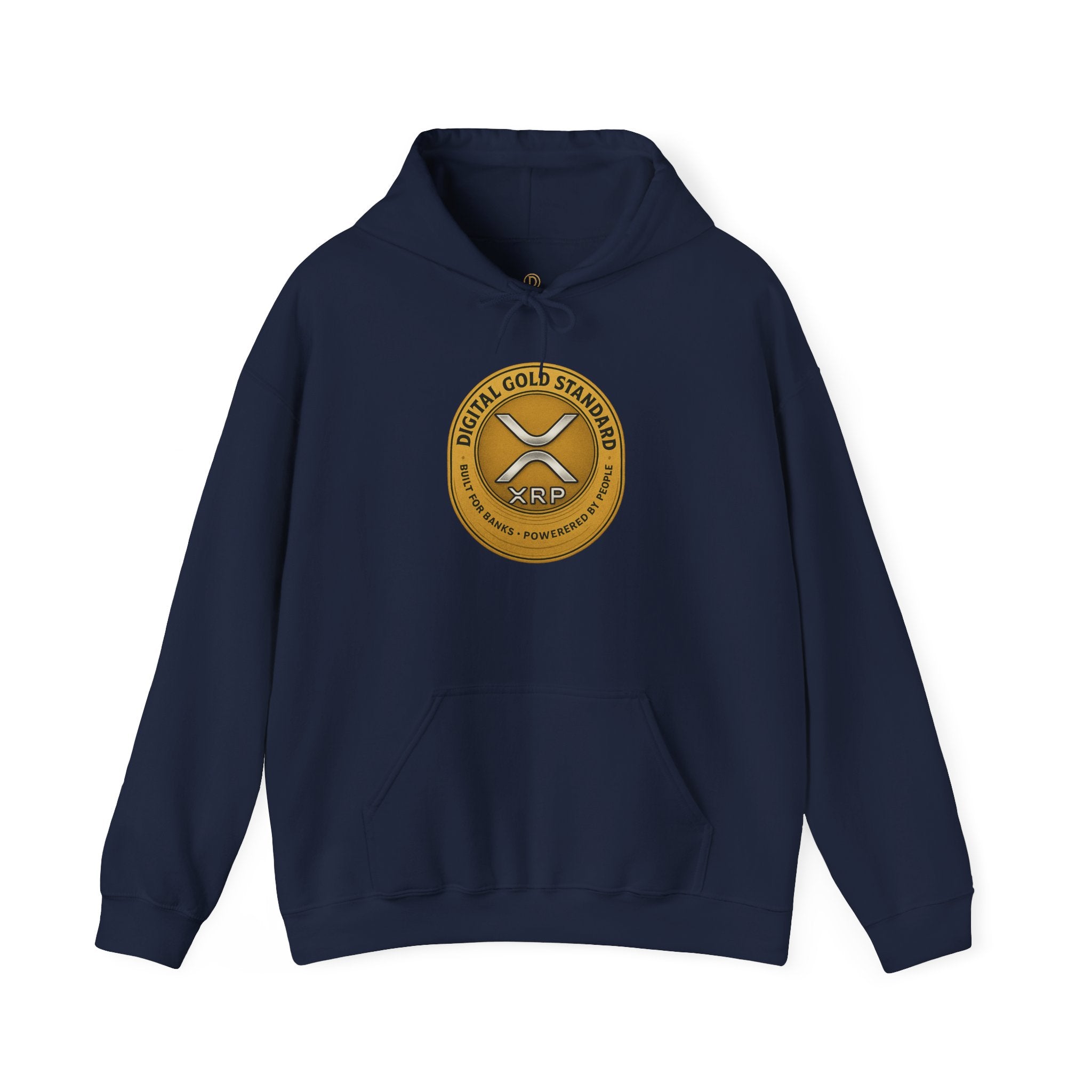 Crypto Coin Logo Hoodie — Digital Gold Standard XRP Emblem