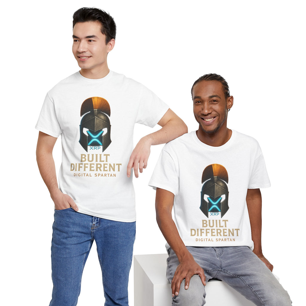 Built Different Spartan Tee — Digital Spartan XRP Crypto T-Shirt