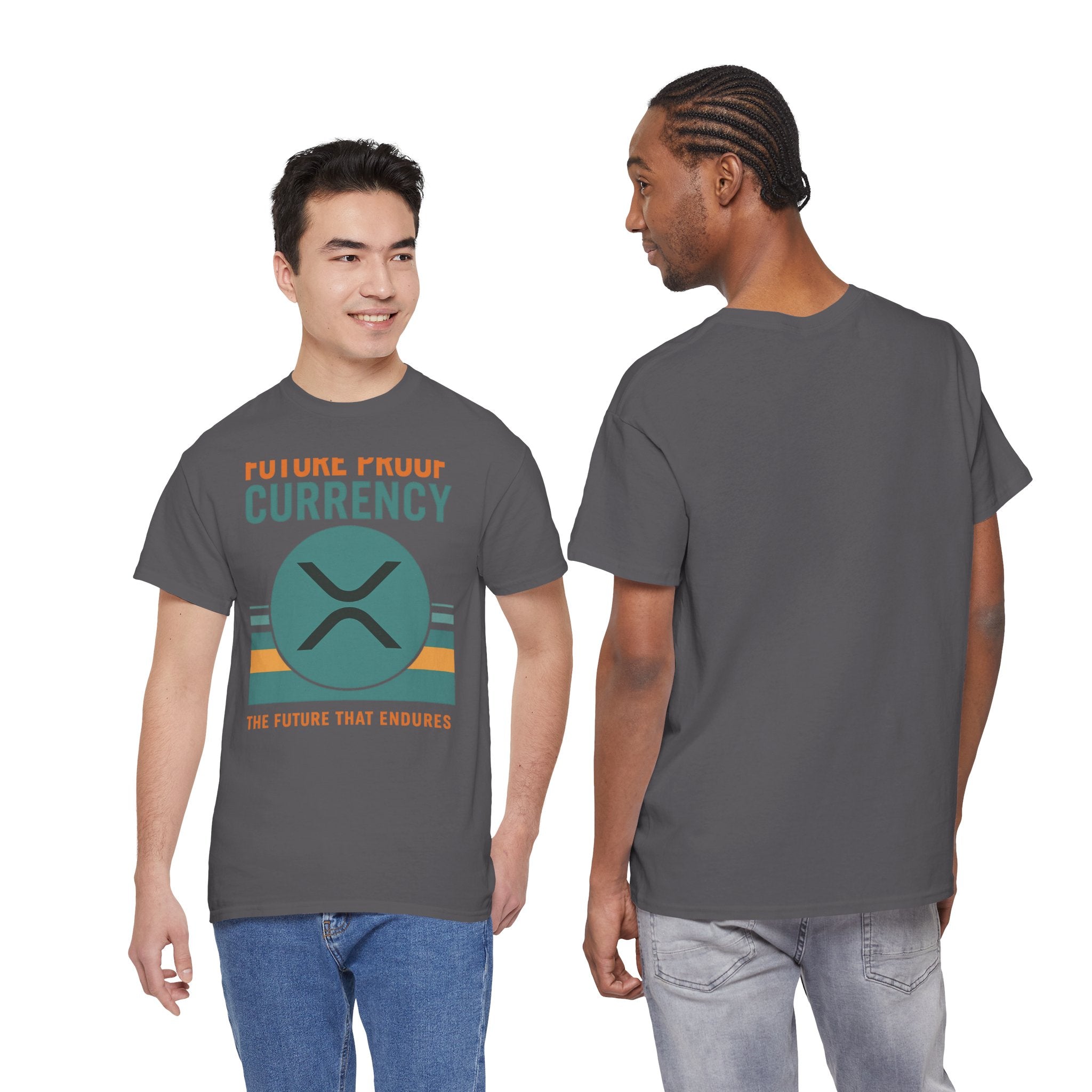 RIPPLE XRP 'Future Proof Currency' Graphic Tee — Crypto Retro Logo Shirt