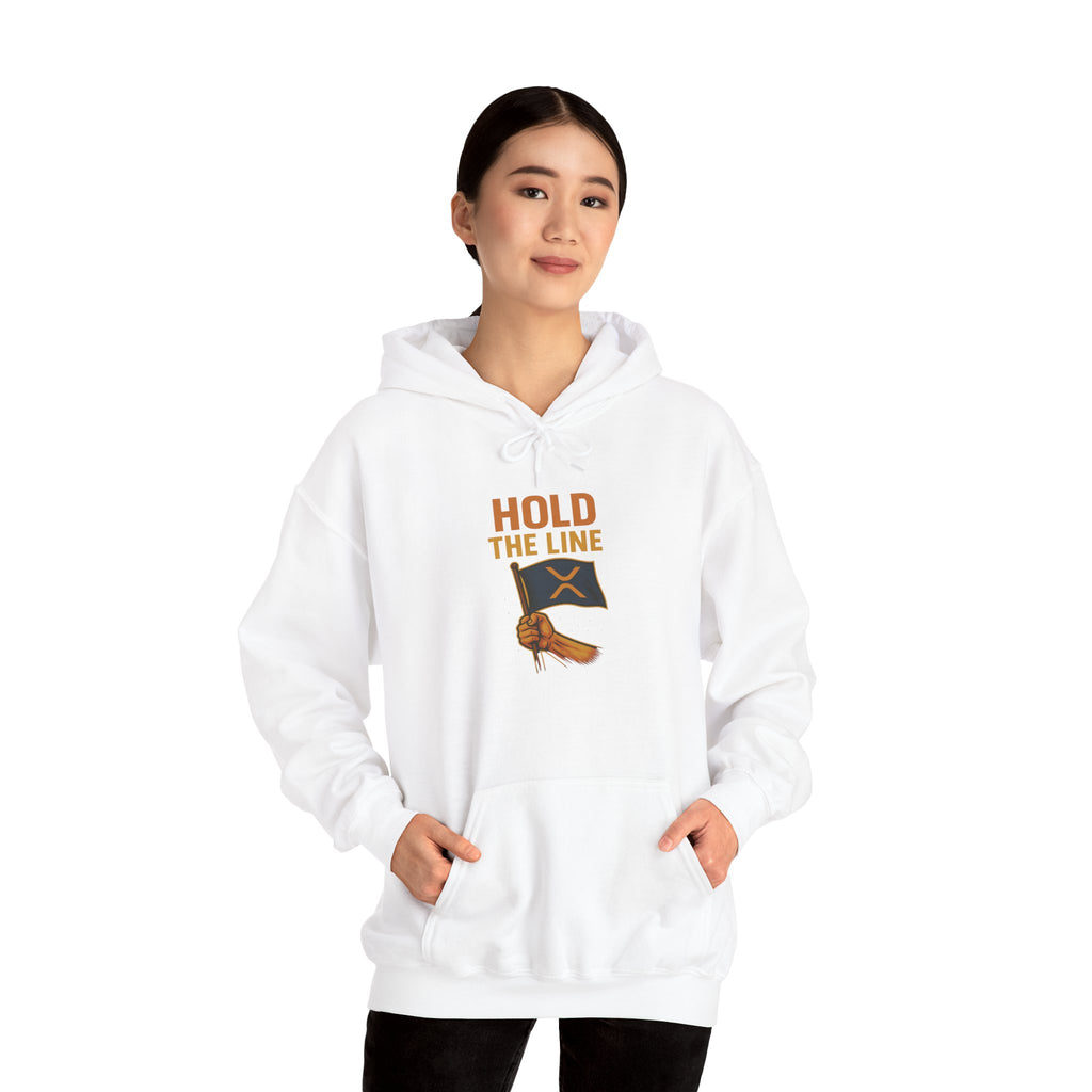 Hold The Line Hoodie — Flag & Fist Graphic Pullover