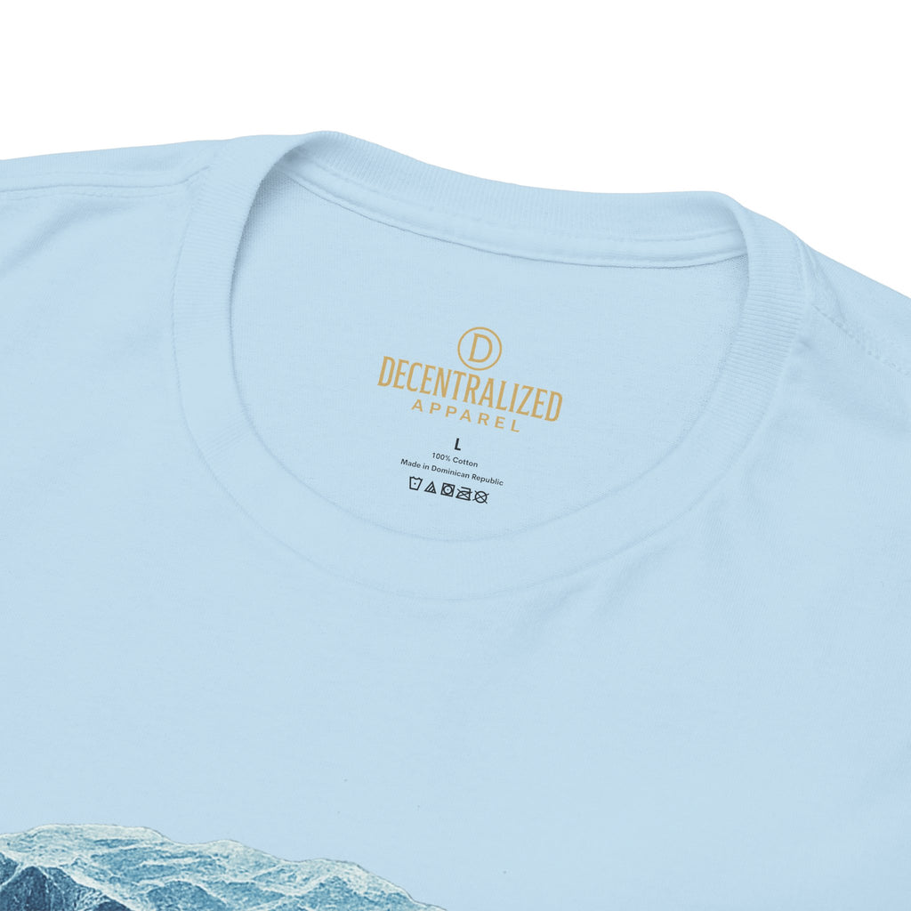 Cold Flow Ripple Logo T‑Shirt — 'Cold Flow: Built Different' Ice Cube Design