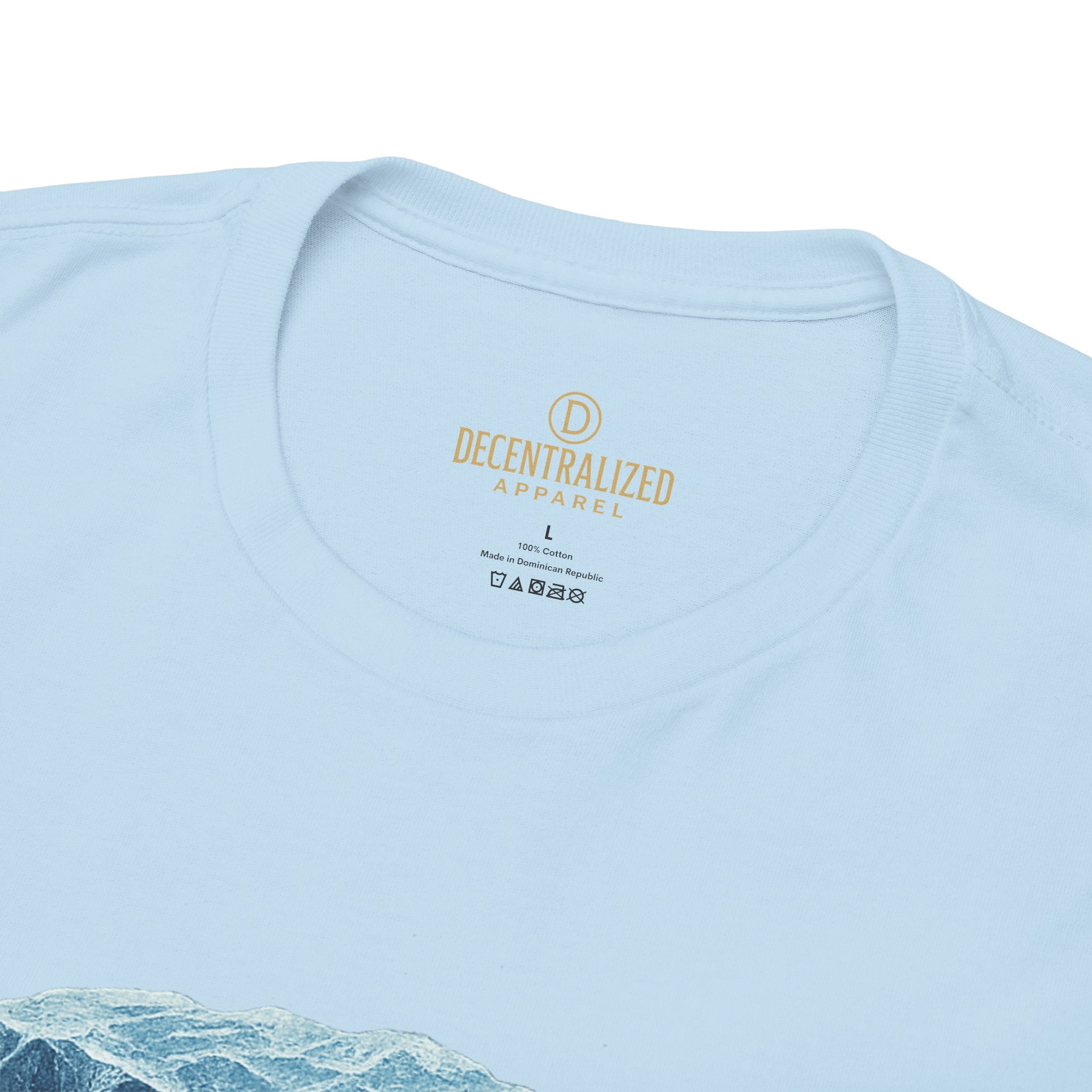Cold Flow Ripple Logo T‑Shirt — 'Cold Flow: Built Different' Ice Cube Design