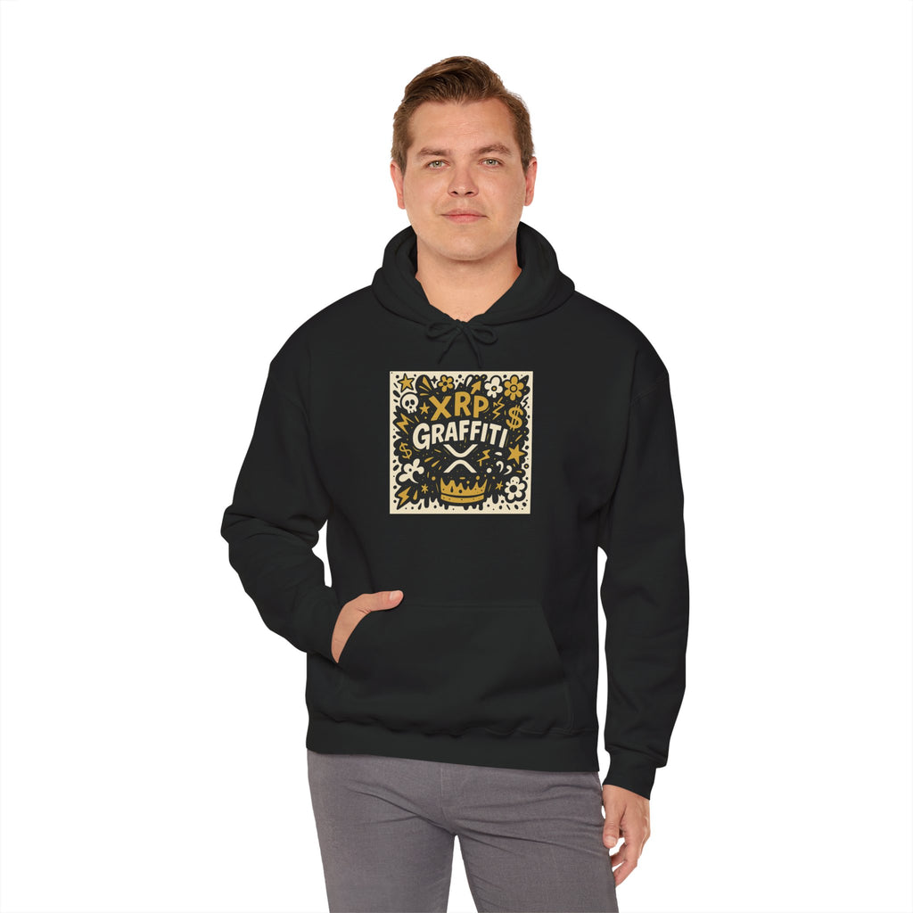 XRP Graffiti Hoodie – Street Art Crypto Sweatshirt