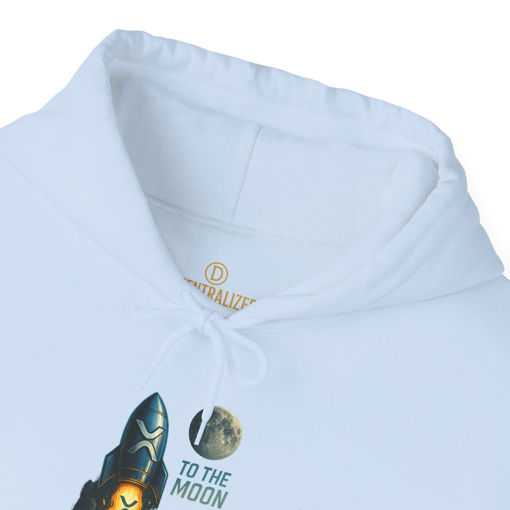 To the Moon Rocket Hoodie — Space Graphic Pullover