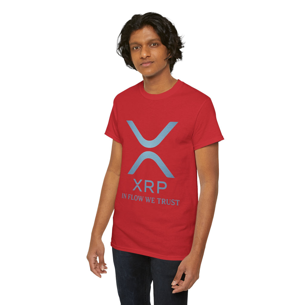 XRP Crypto Tee — "In Flow We Trust" Ripple Logo T-Shirt