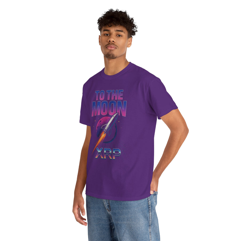 XRP 'To The Moon' T-Shirt — Crypto Investor Rocket Tee