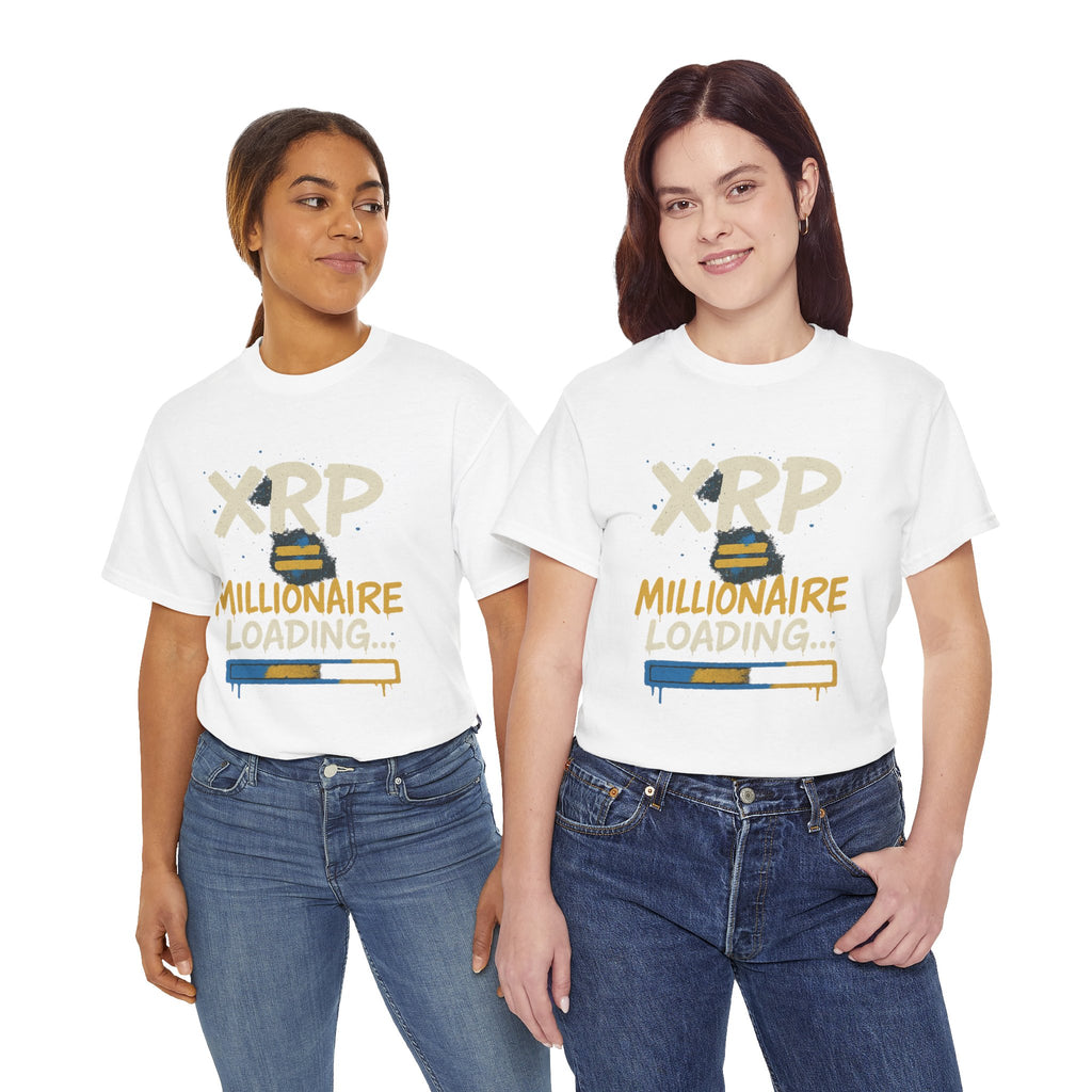 XRP Millionaire Loading T-Shirt — Crypto Investor Progress Tee