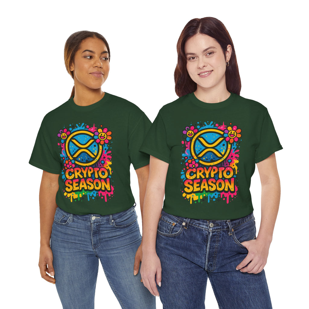 Crypto Season T-Shirt — Colorful Ripple XRP Logo Tee
