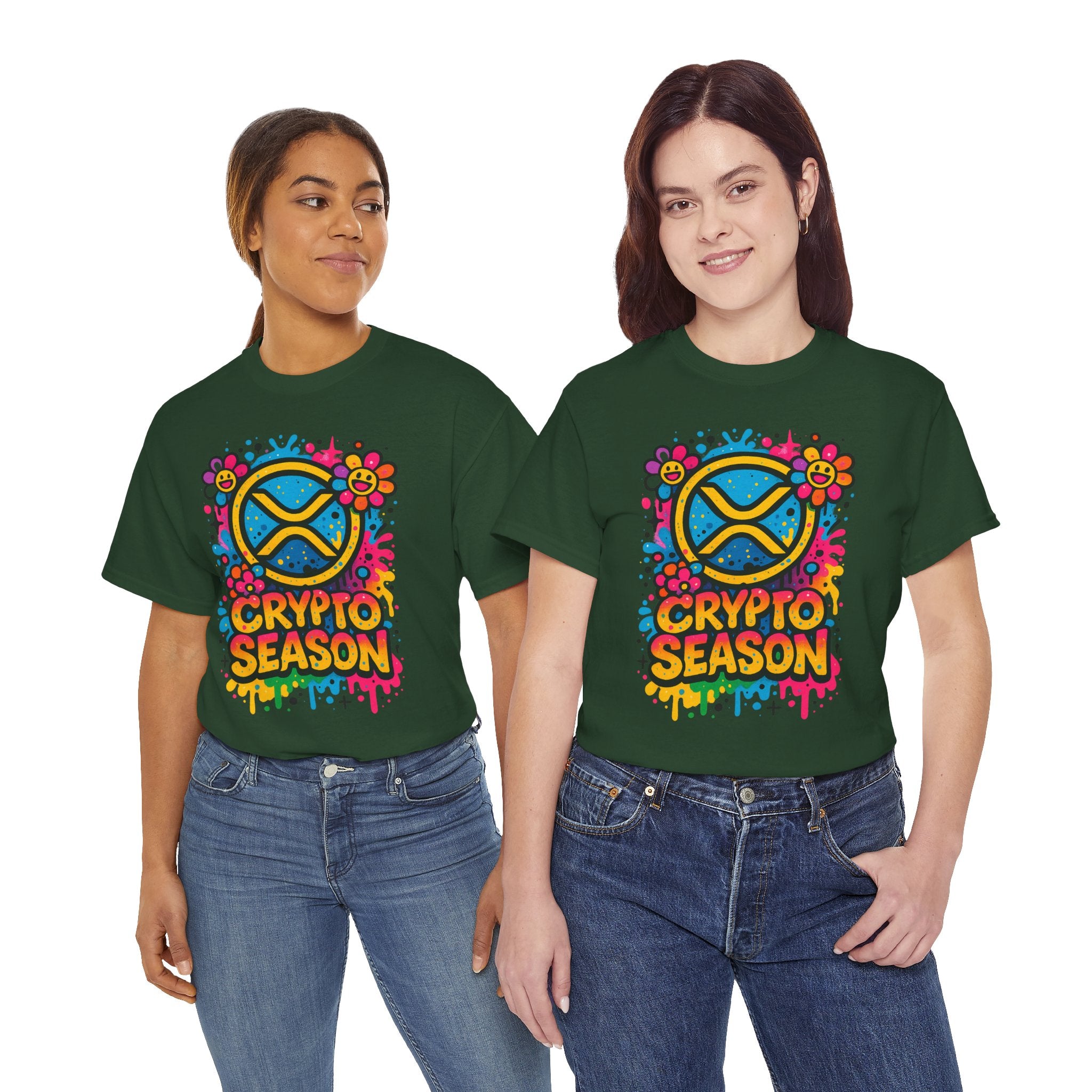 Crypto Season T-Shirt — Colorful Ripple XRP Logo Tee