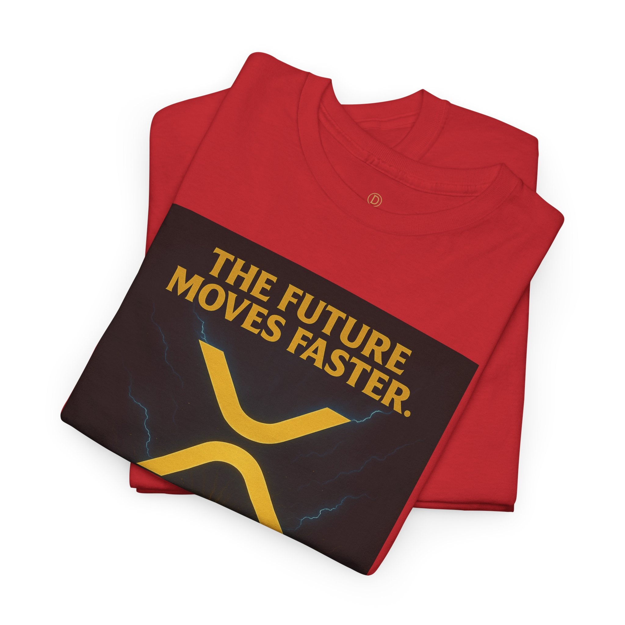XRP Swift Crypto T-Shirt — “The Future Moves Faster” XRP Over Swift Tee