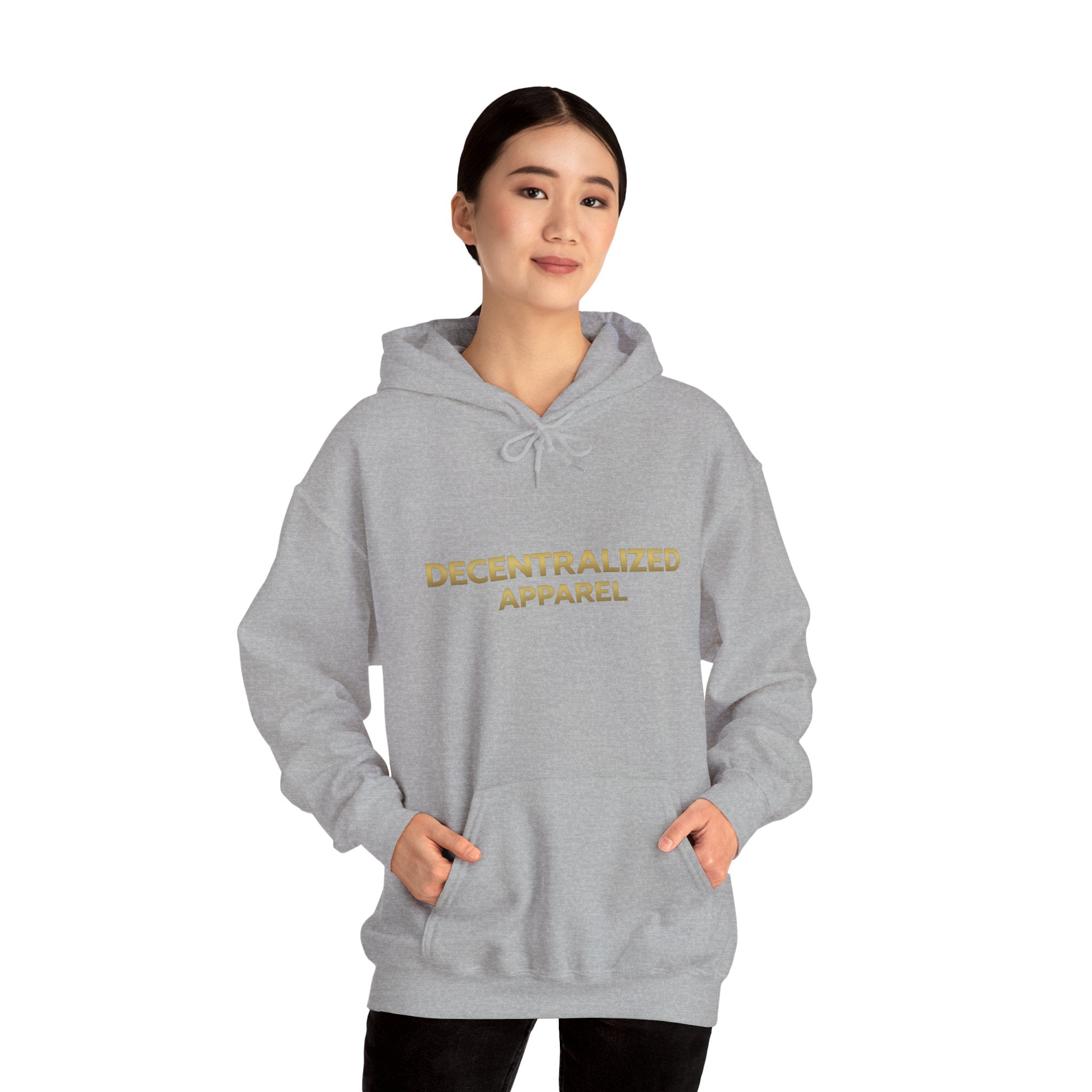 Decentralized Apparel Hoodie — Minimalist Crypto-Inspired White Pullover