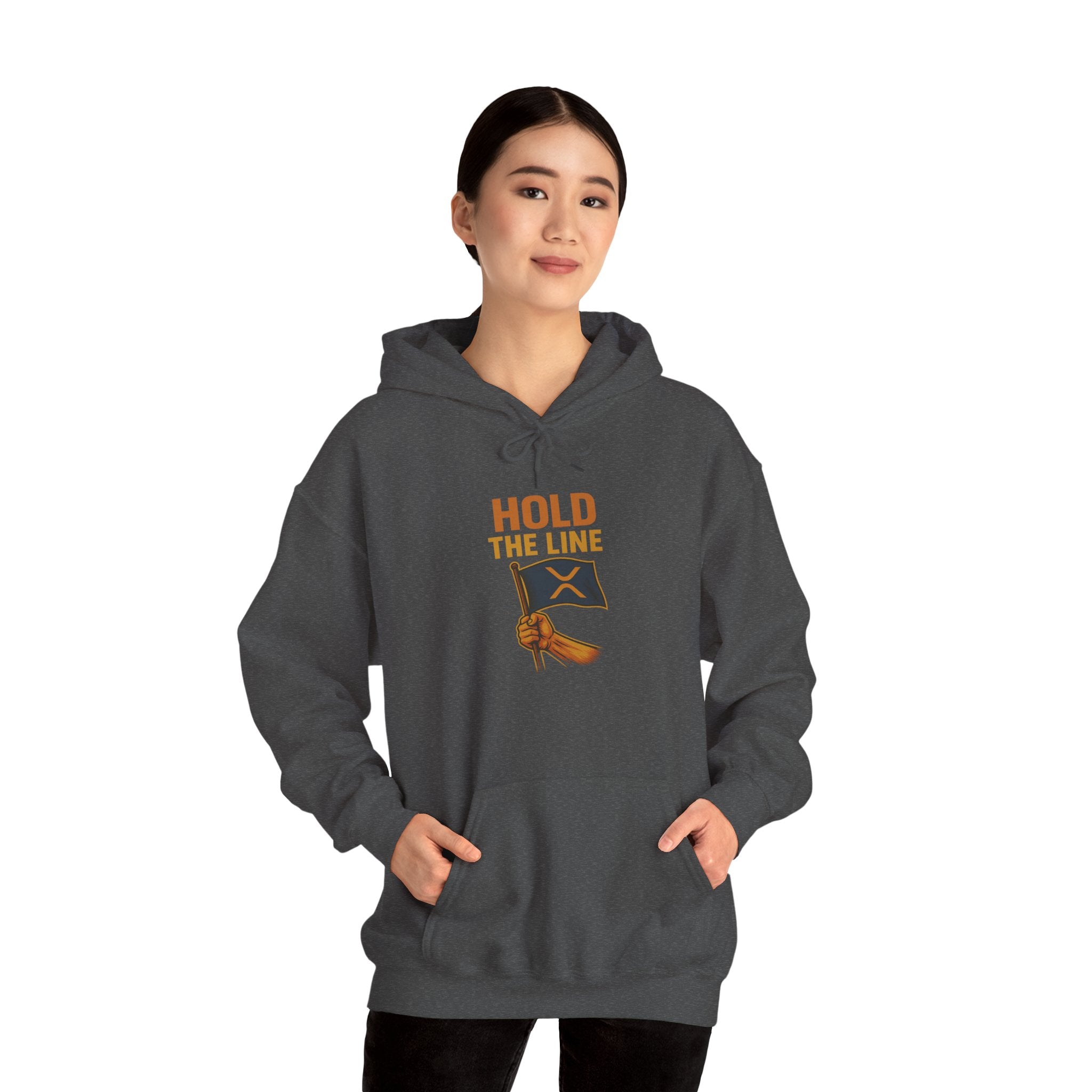 Hold The Line Hoodie — Flag & Fist Graphic Pullover
