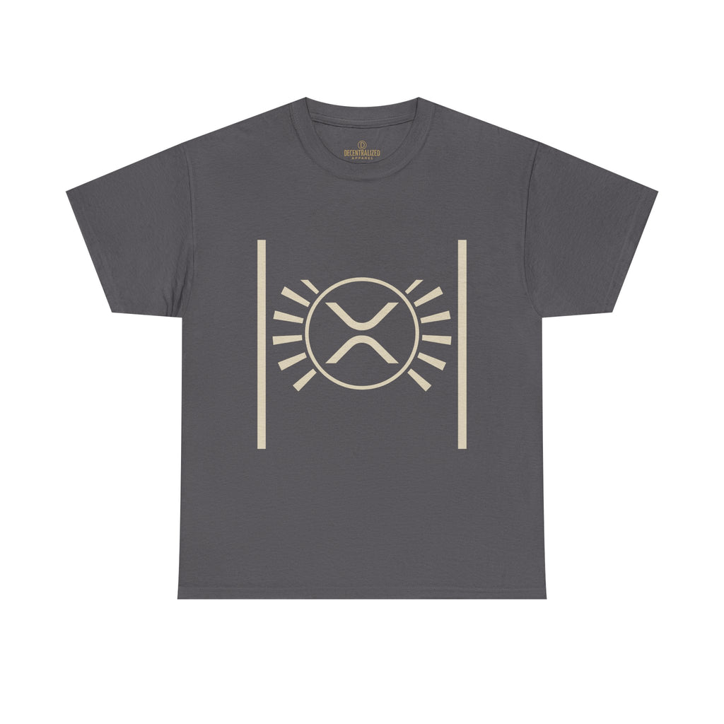 XRP Sun Logo T‑Shirt — Minimal Crypto Ripple Tee
