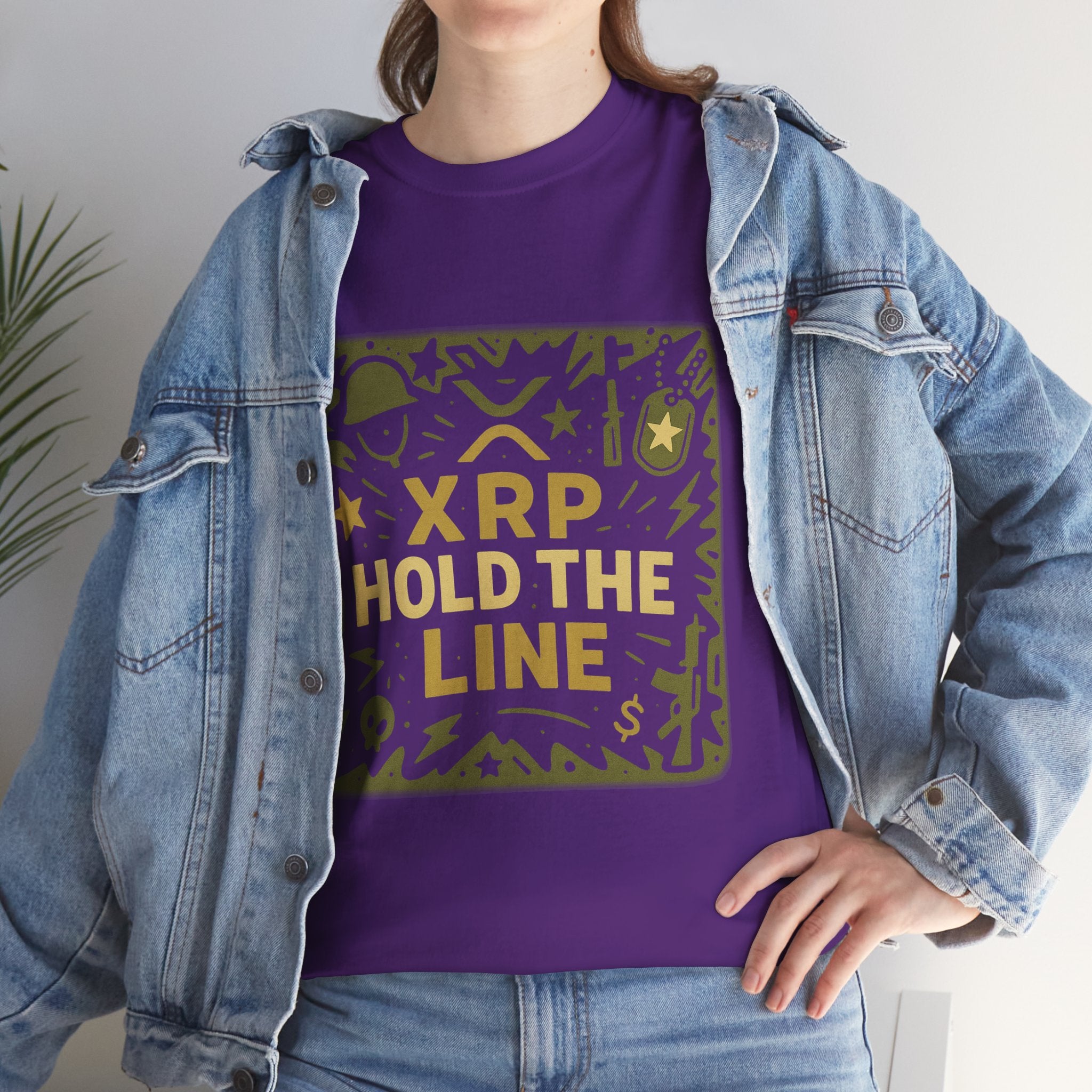 T-Shirt — XRP Hold The Line Crypto Graphic Tee