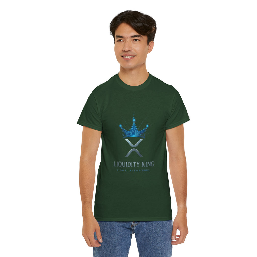 RIPPLE Liquidity King T-Shirt — Crypto XRP Crown Tee