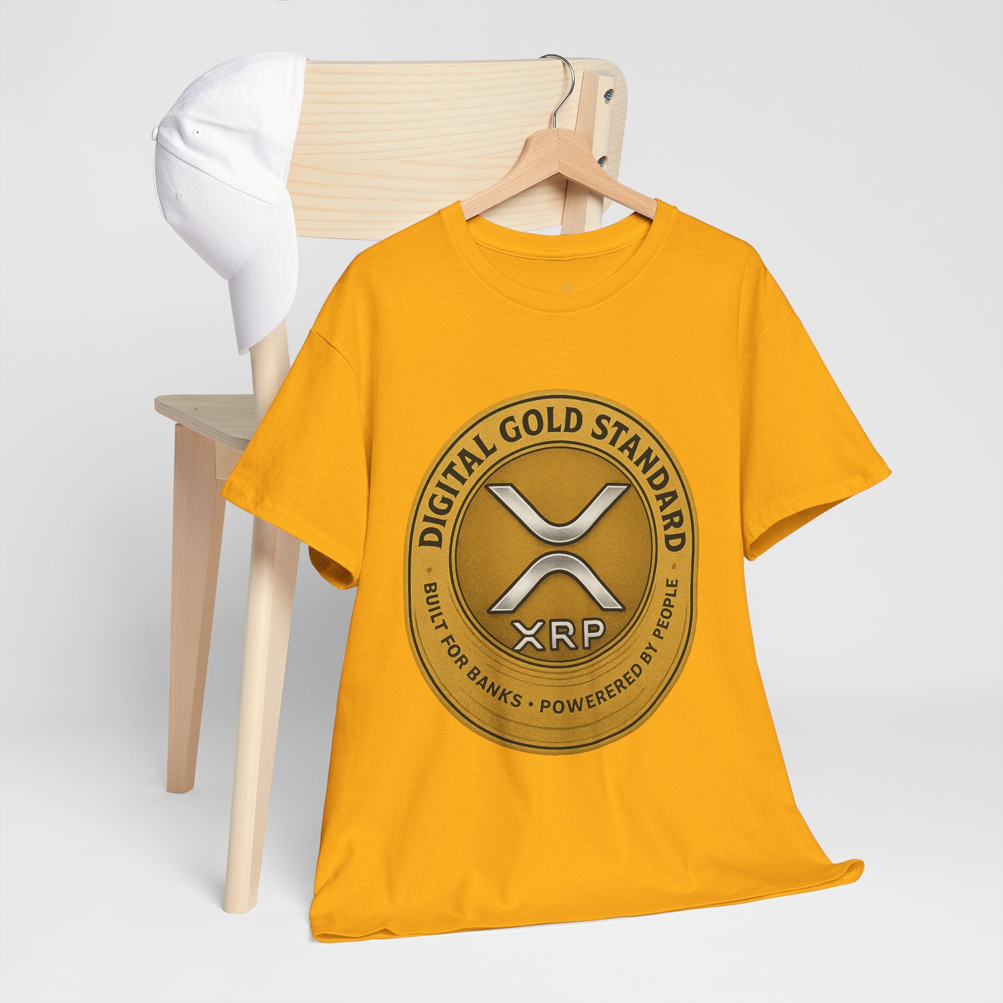 XRP Digital Gold Tee – Cryptocurrency Logo Shirt