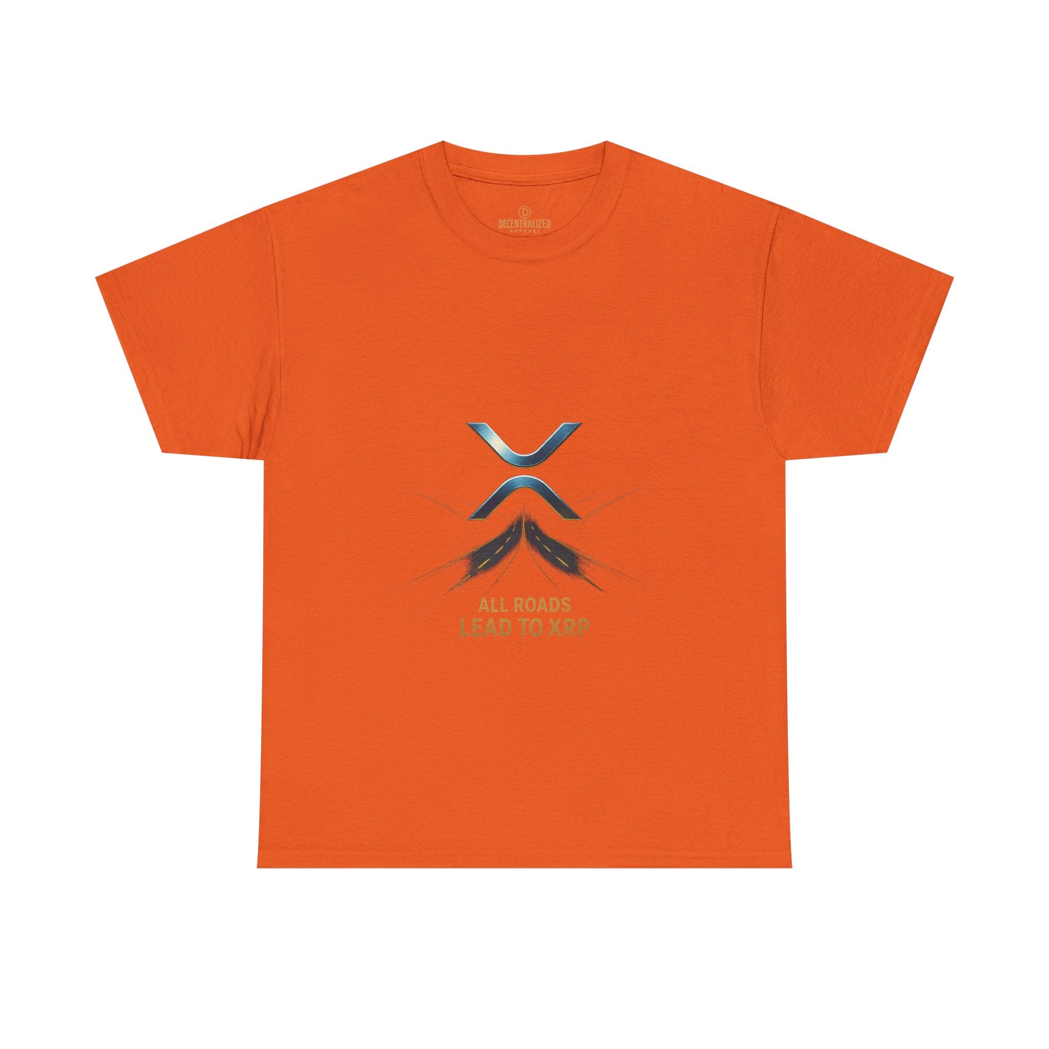 All Roads Lead to XRP T-Shirt — Crypto Ripple Logo Tee