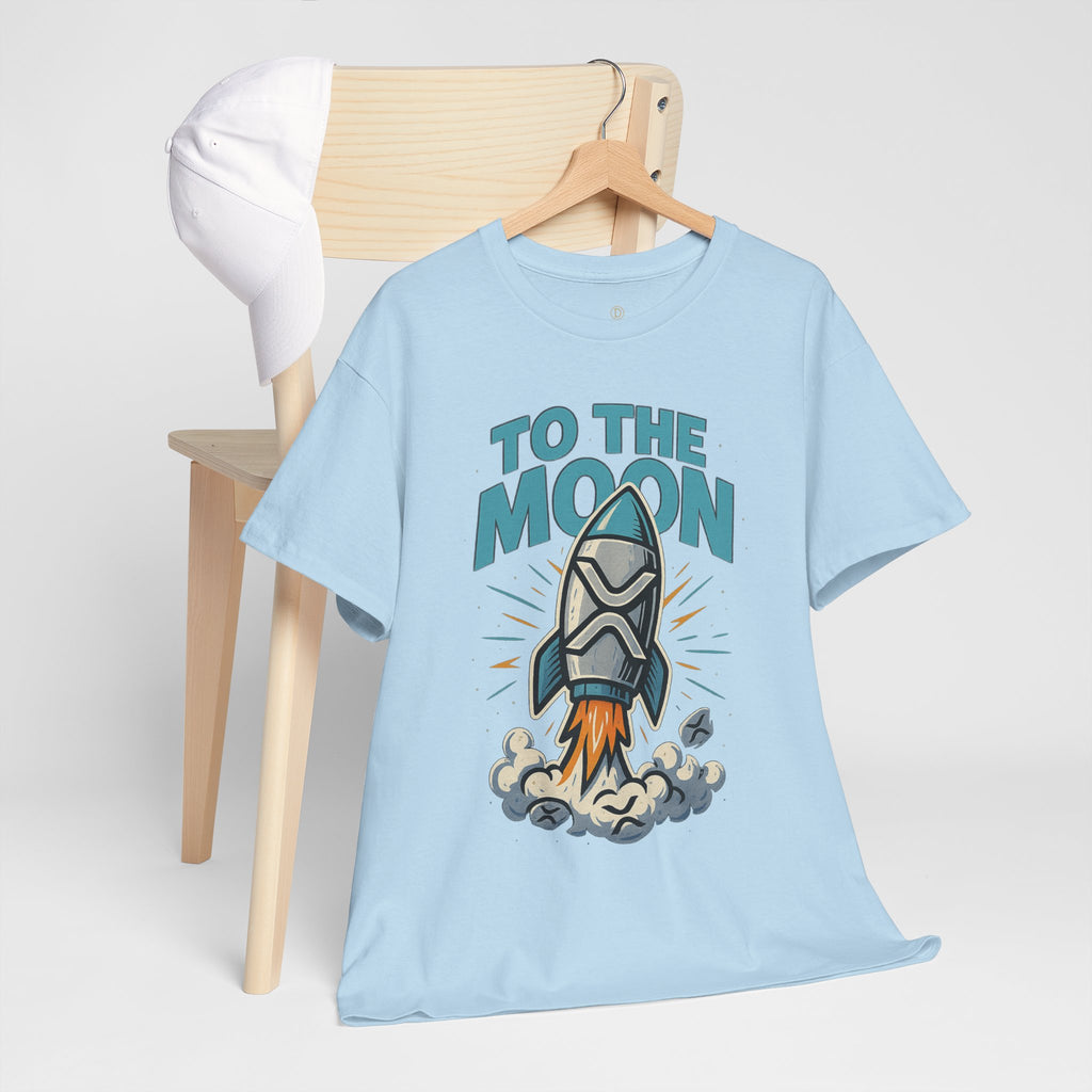 To The Moon Rocket T-Shirt — Space Graphic Tee for Crypto & Space Enthusiasts