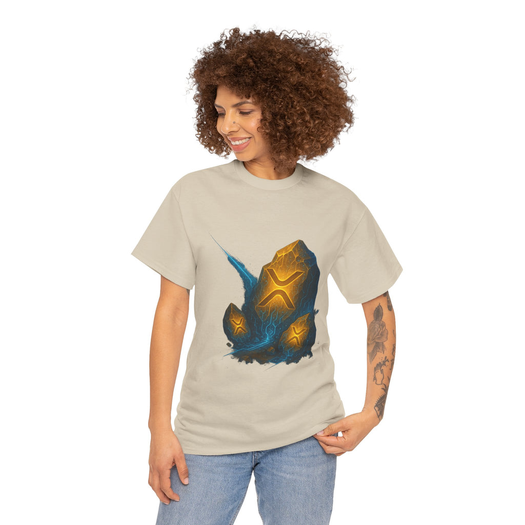 Rune Stone Graphic Tee — Glowing Mystic Rock T-Shirt