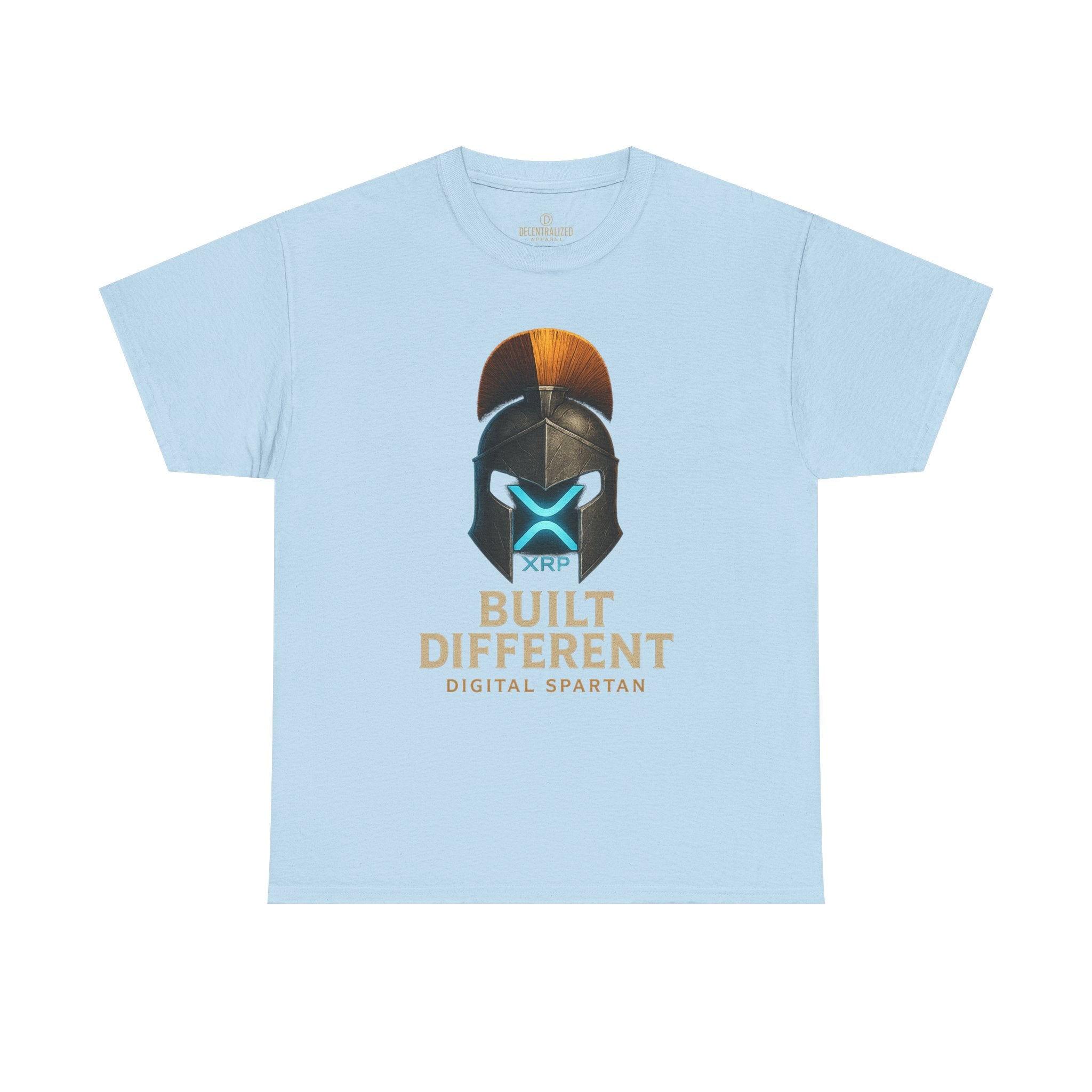 Built Different Spartan Tee — Digital Spartan XRP Crypto T-Shirt