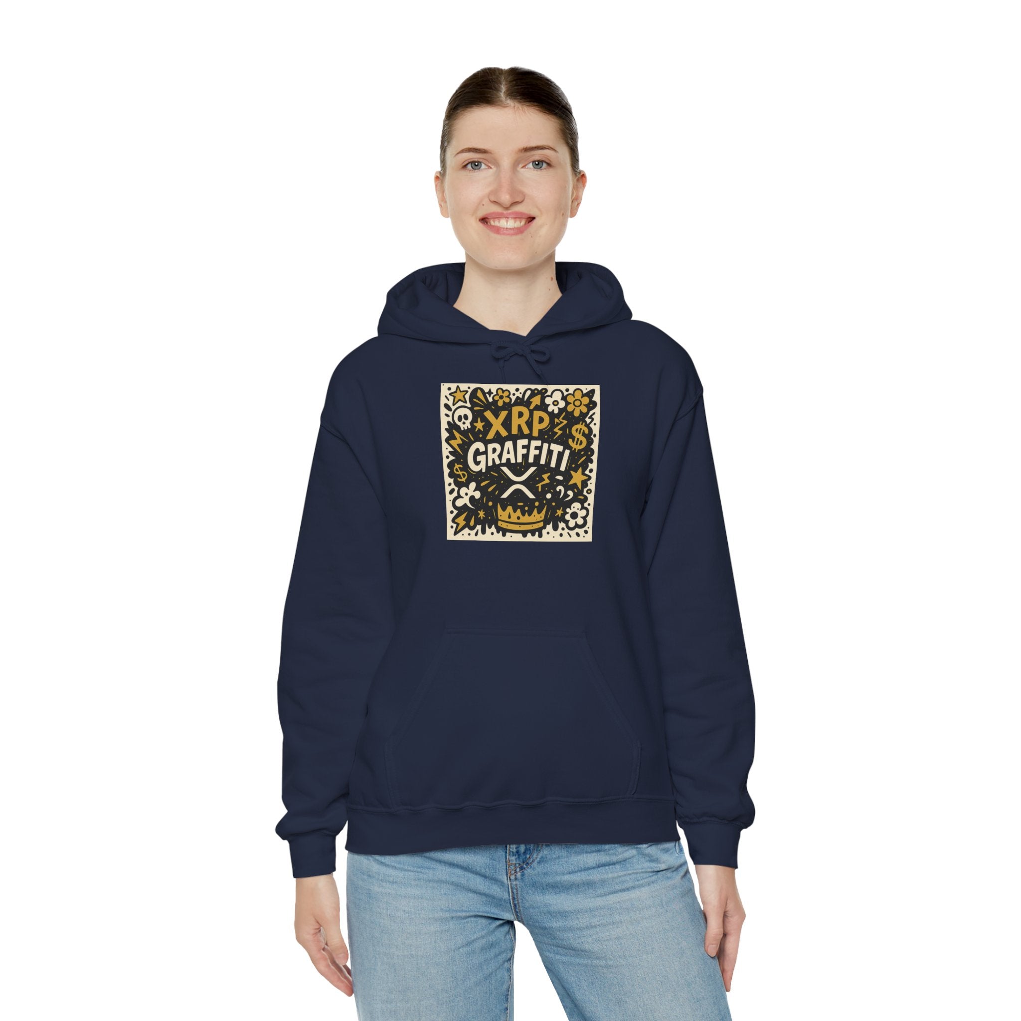 XRP Graffiti Hoodie – Street Art Crypto Sweatshirt