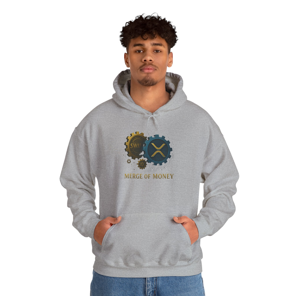 Merge of Money Hoodie — Financial Gears Graphic Pullover