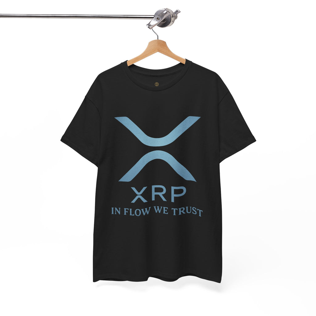 XRP Crypto Tee — "In Flow We Trust" Ripple Logo T-Shirt