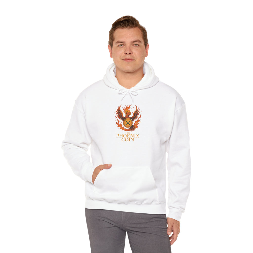 Phoenix Coin Hoodie — Fiery Phoenix Crest Sweatshirt