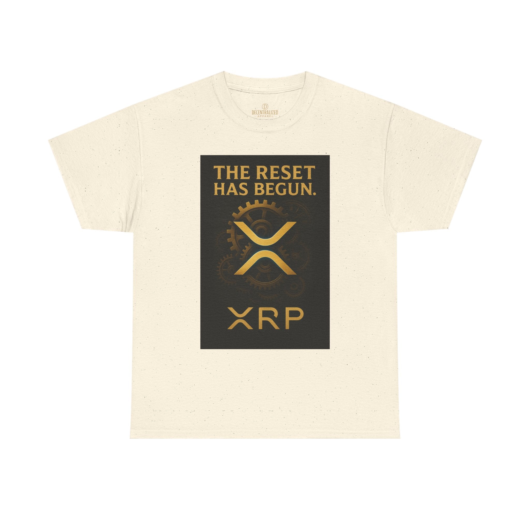 XRP Crypto Tee — "The Reset Has Begun" Bitcoin Alternative Shirt
