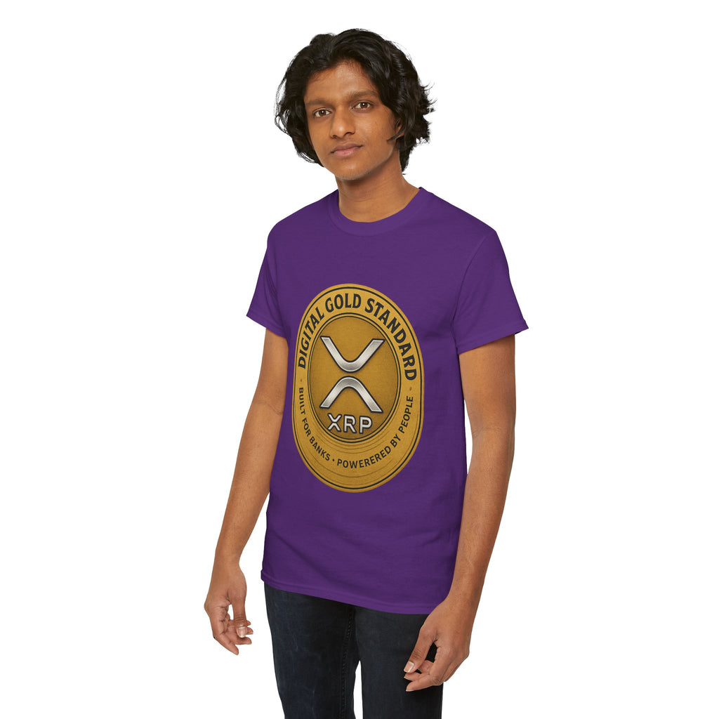 XRP Digital Gold Tee – Cryptocurrency Logo Shirt