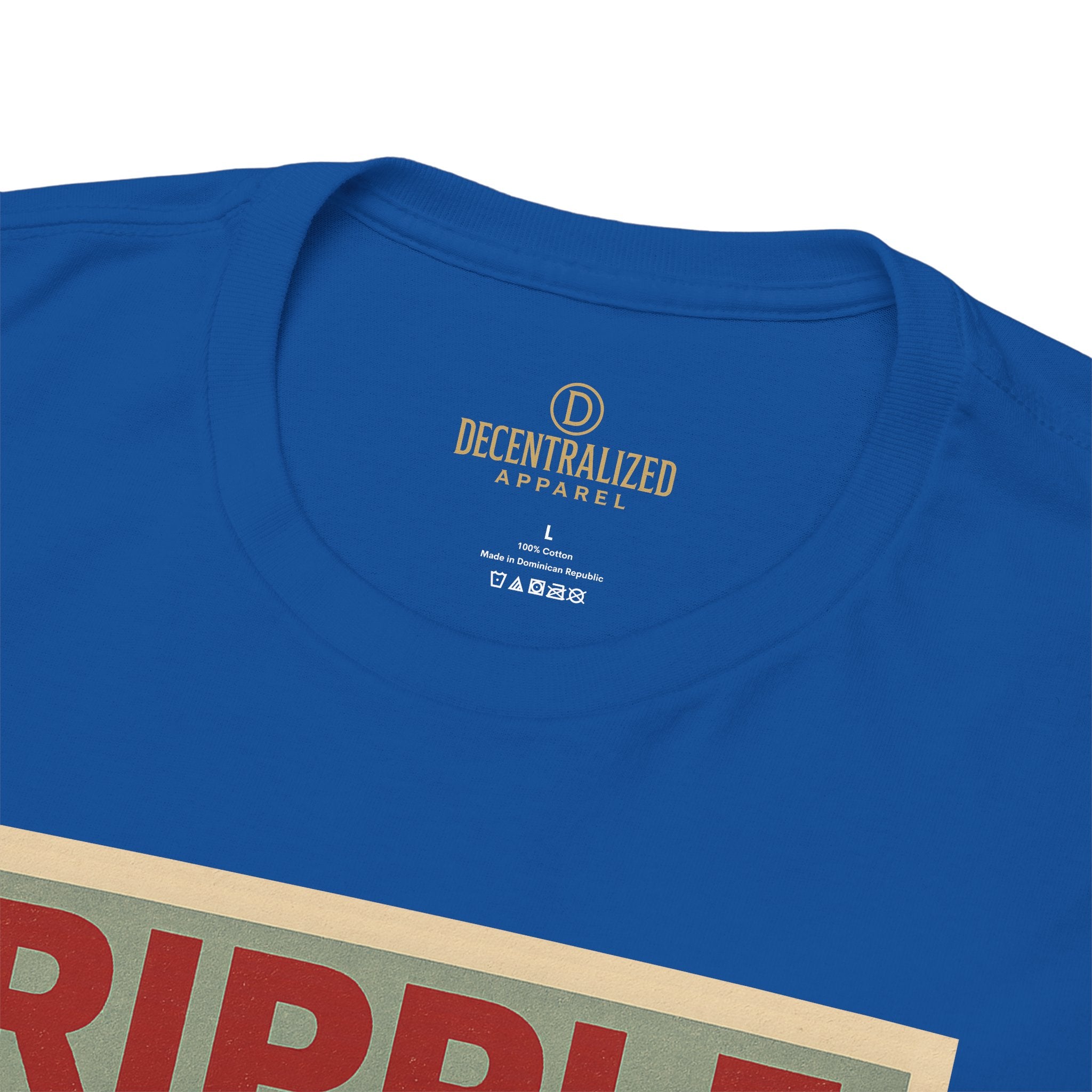 Ripple Effect Tee — Vintage Wave XRP Crypto Graphic T-Shirt