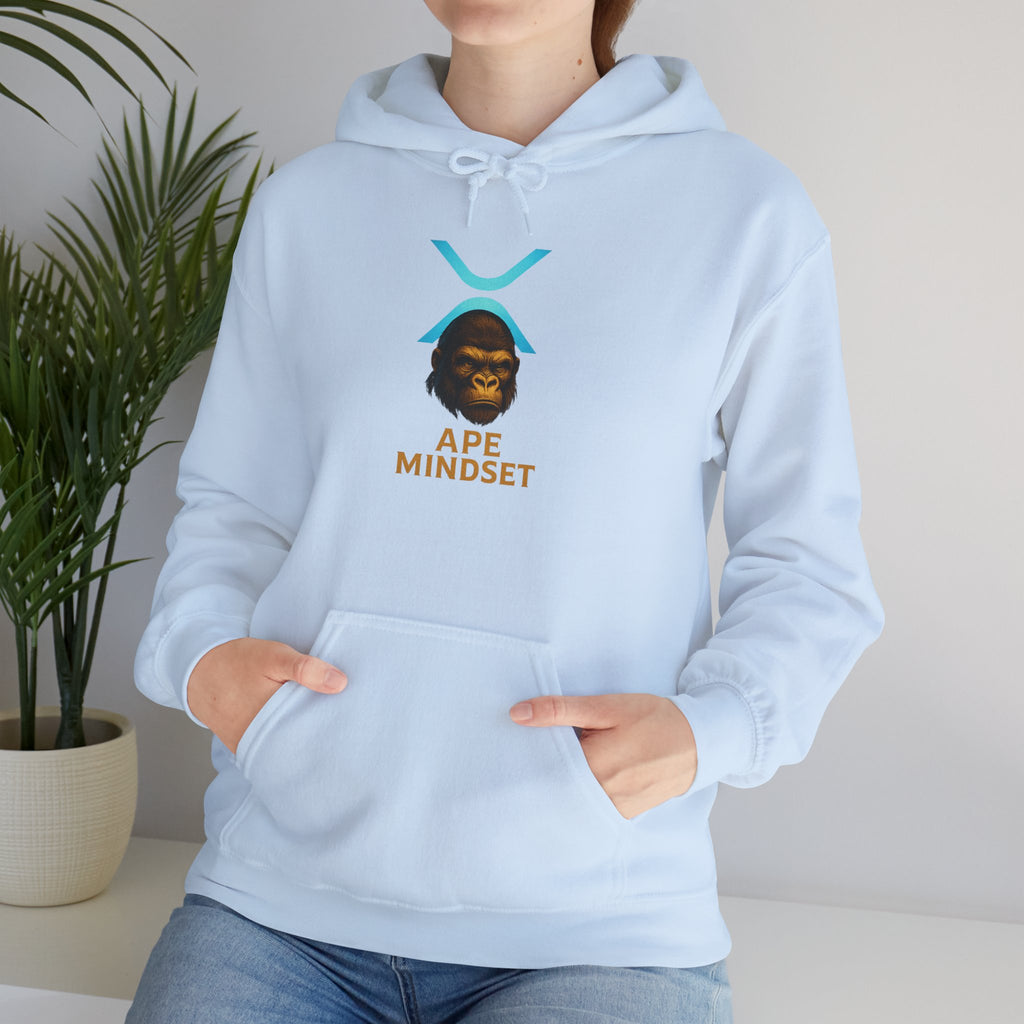 Ape Mindset Hoodie — Crypto XRP Logo Gorillaz Graphic Sweatshirt
