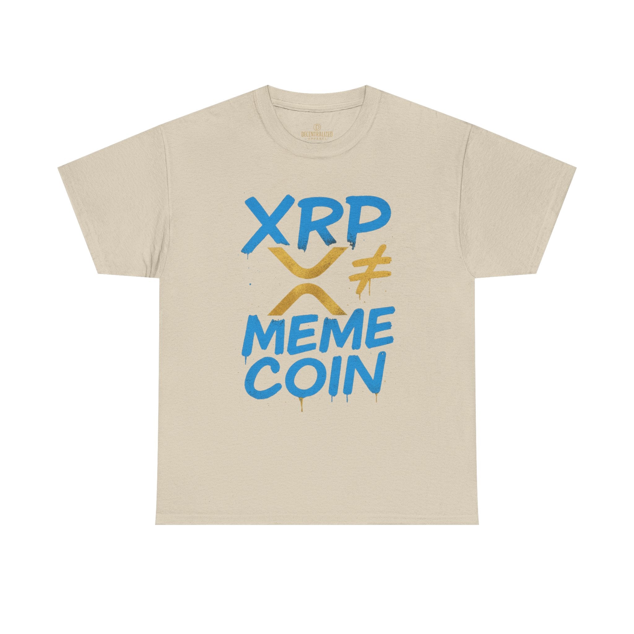 XRP ≠ Meme Coin T‑Shirt — Crypto Advocate Graphic Tee