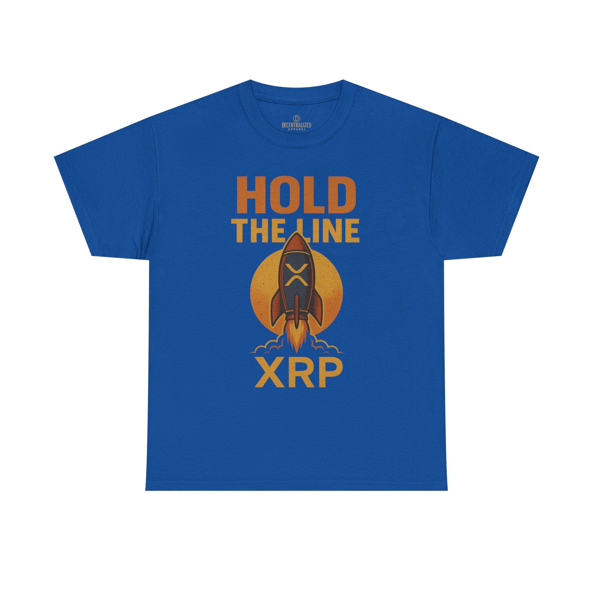 XRP Hold The Line Rocket Tee — Crypto Investor T‑Shirt