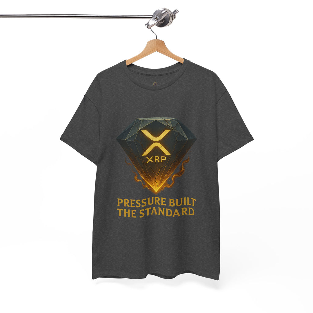 XRP Diamond Tee — "Pressure Built The Standard" Crypto Graphic T‑Shirt