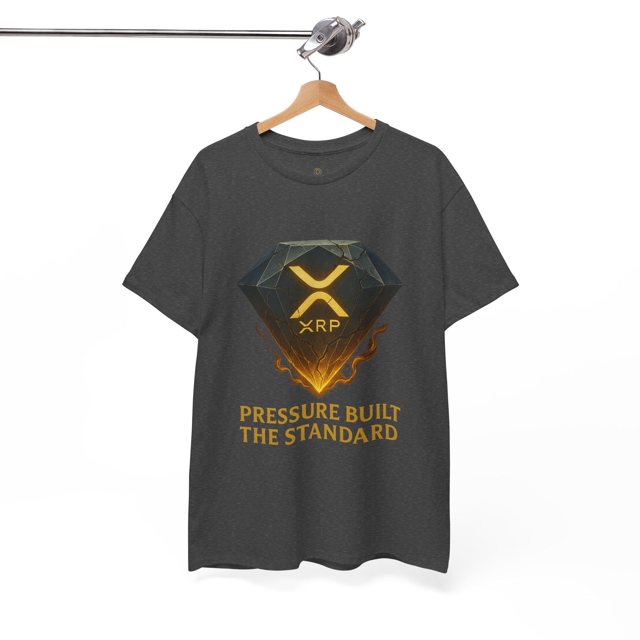 XRP Diamond Tee — "Pressure Built The Standard" Crypto Graphic T‑Shirt