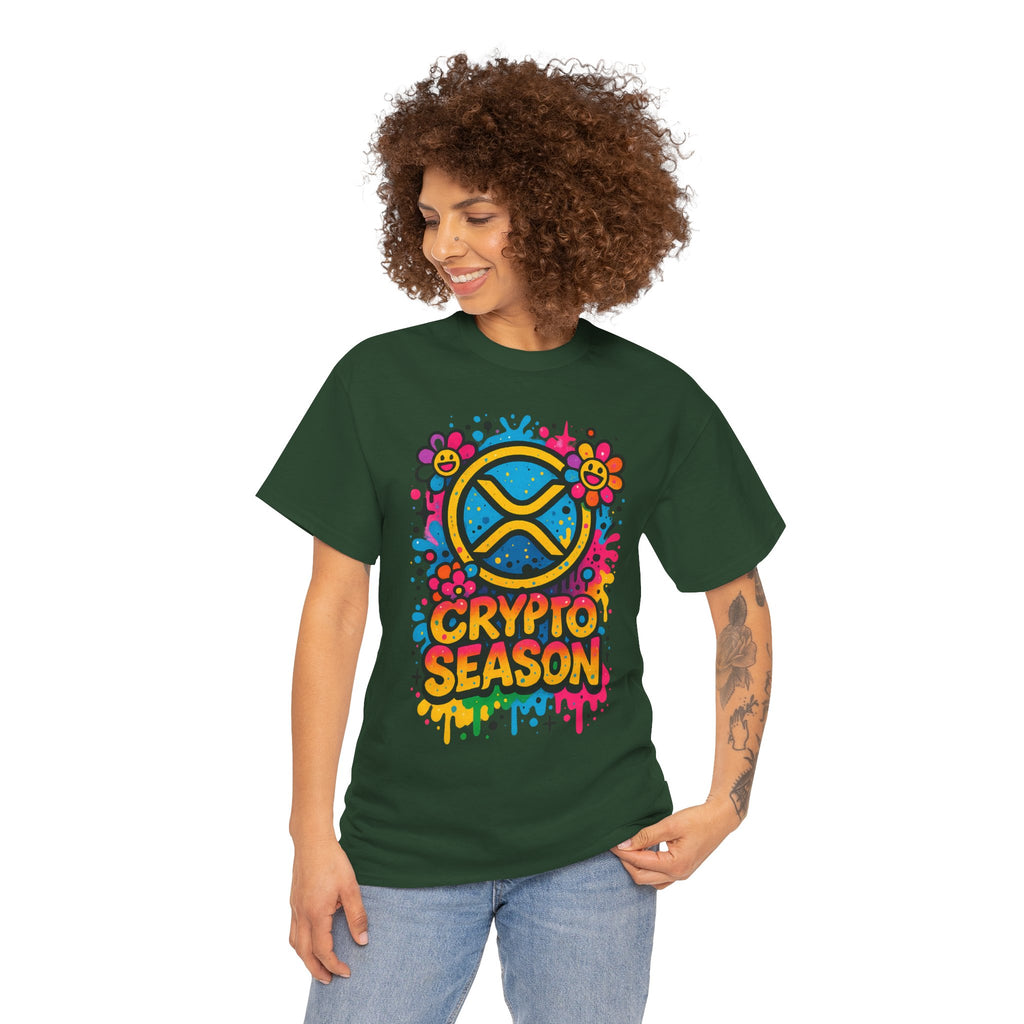 Crypto Season T-Shirt — Colorful Ripple XRP Logo Tee