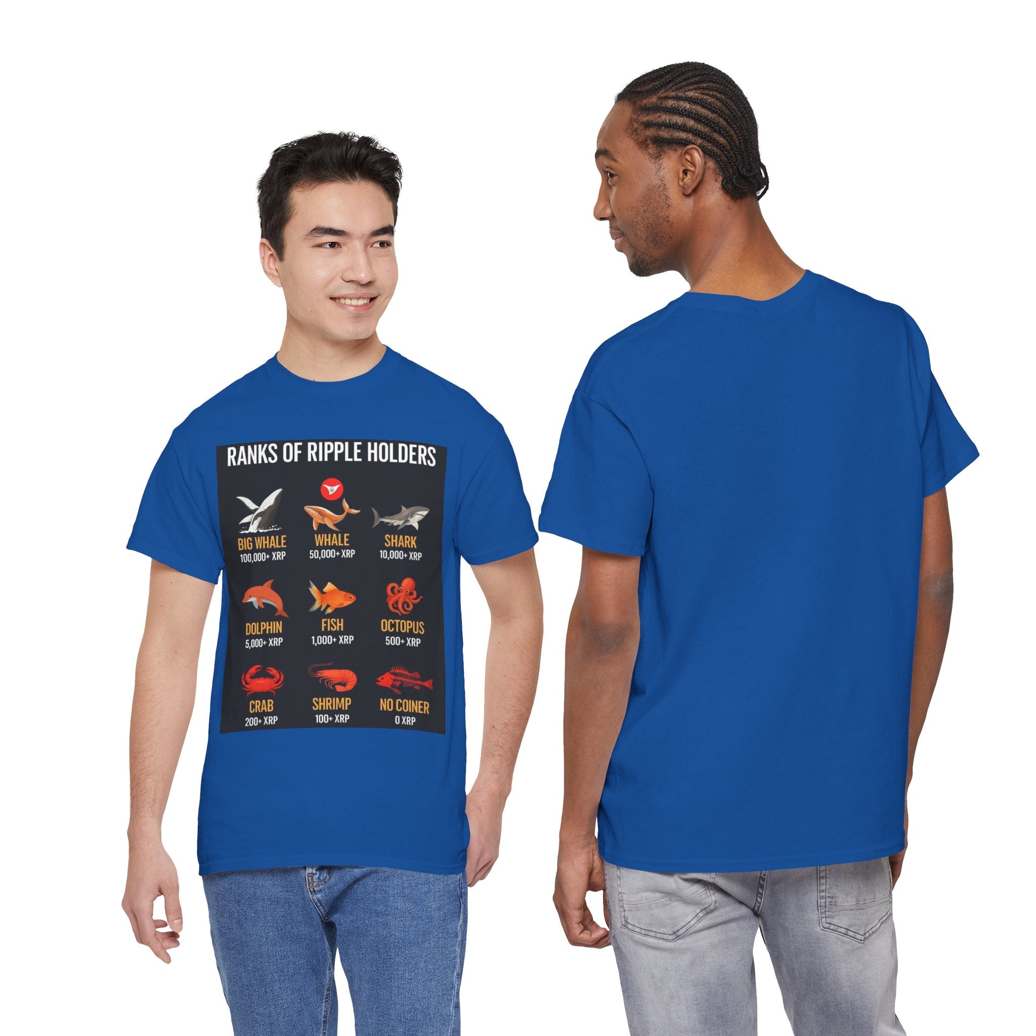 Crypto Ranks T-Shirt – "Ranks of Ripple Holders" Illustrated Guide
