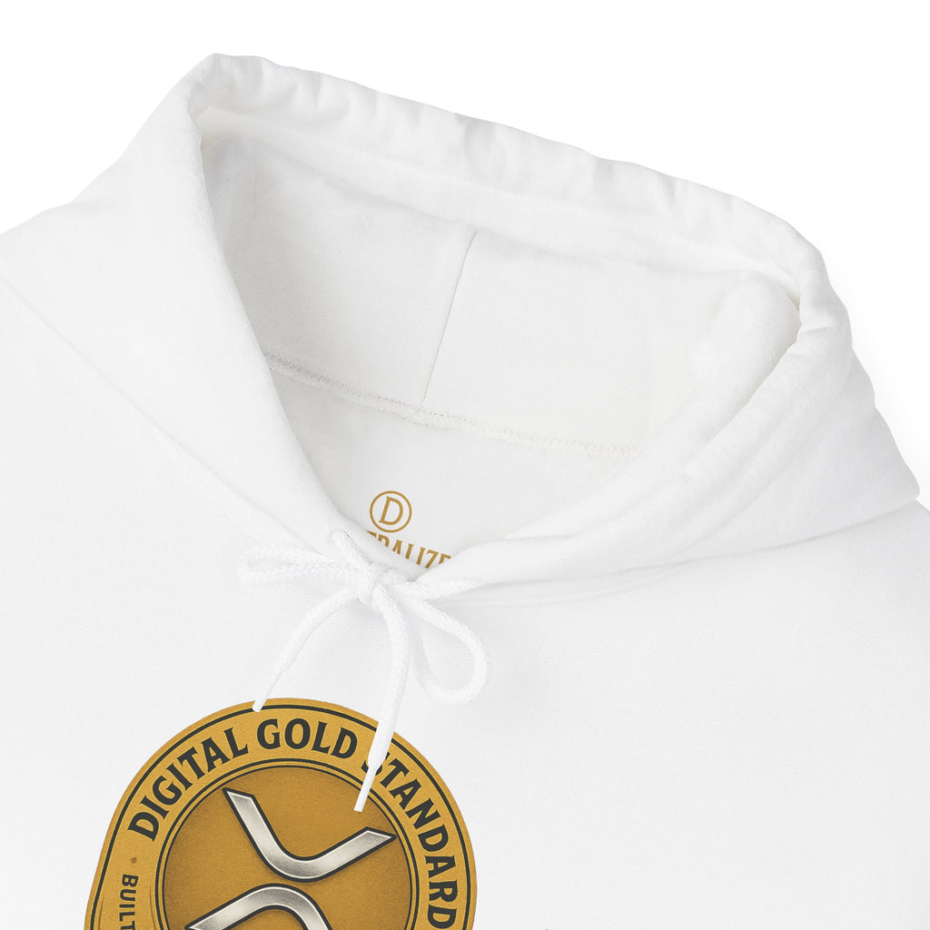 Crypto Coin Logo Hoodie — Digital Gold Standard XRP Emblem