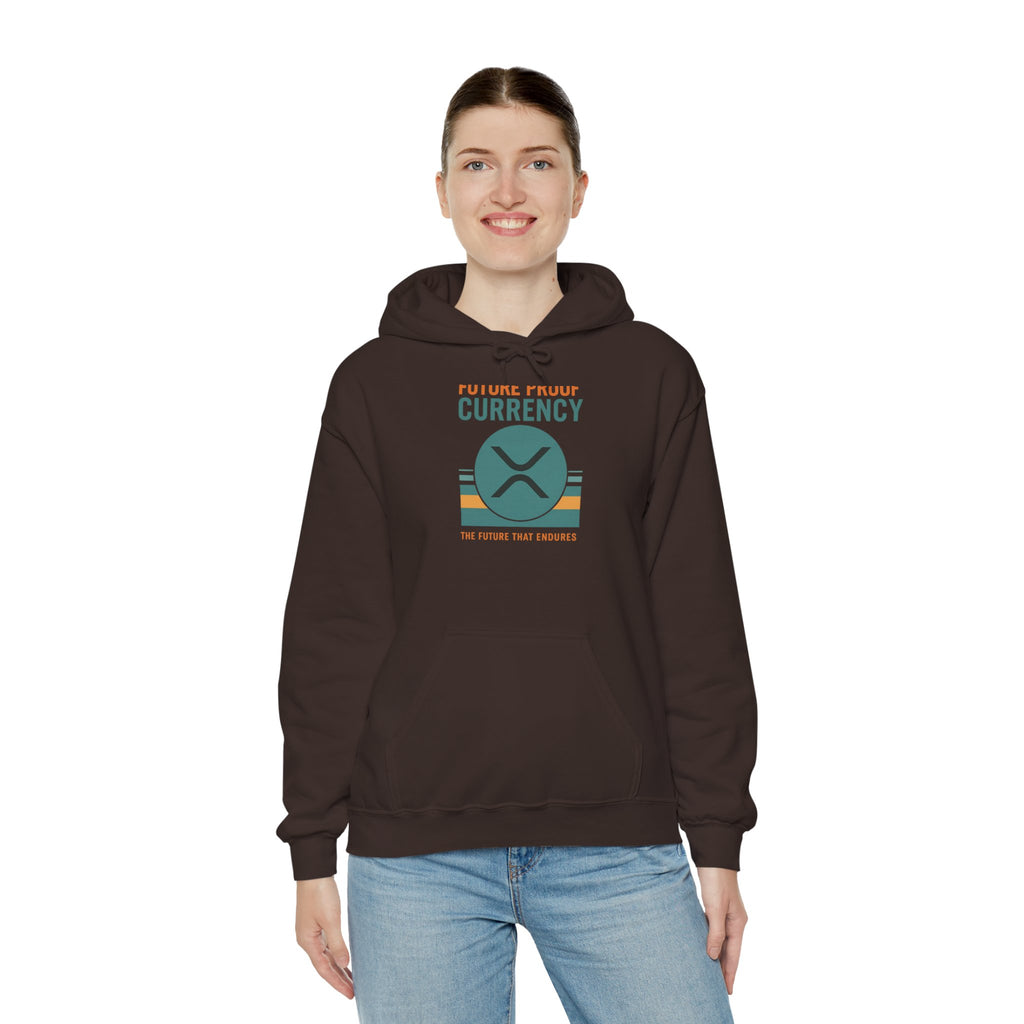 Ripple Crypto Hoodie – “Future Proof Currency” Retro Logo Sweatshirt