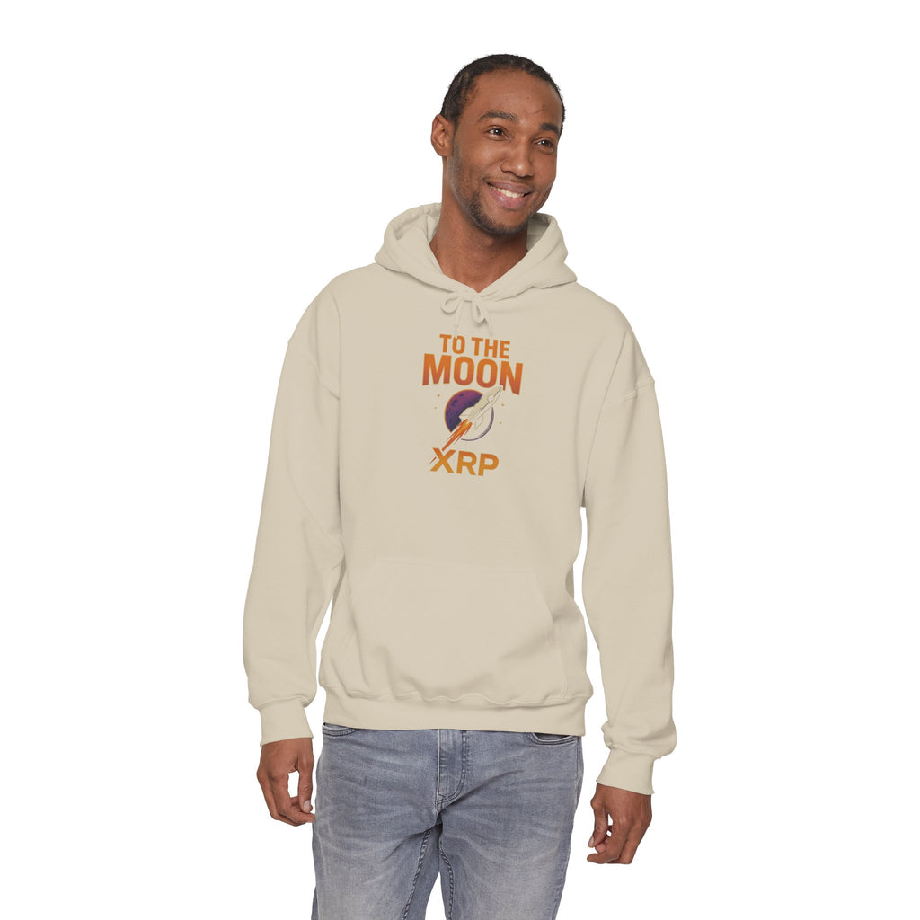 XRP To The Moon Hoodie — Crypto Investor Graphic Sweatshirt
