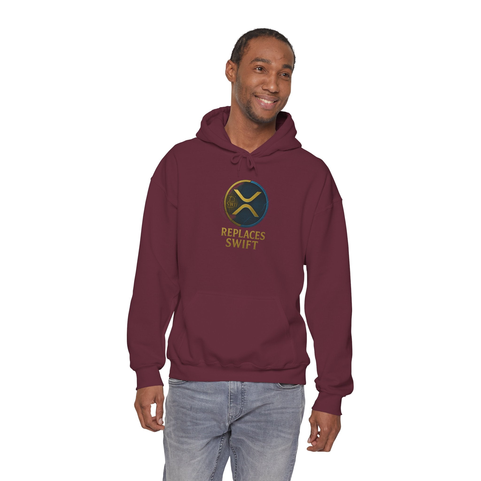 Crypto Logo Hoodie — "Replaces Swift" Ripples Design