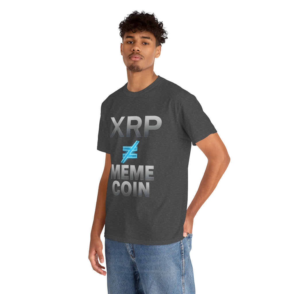 XRP ≠ Meme Coin T-Shirt — Crypto Investor Statement Tee